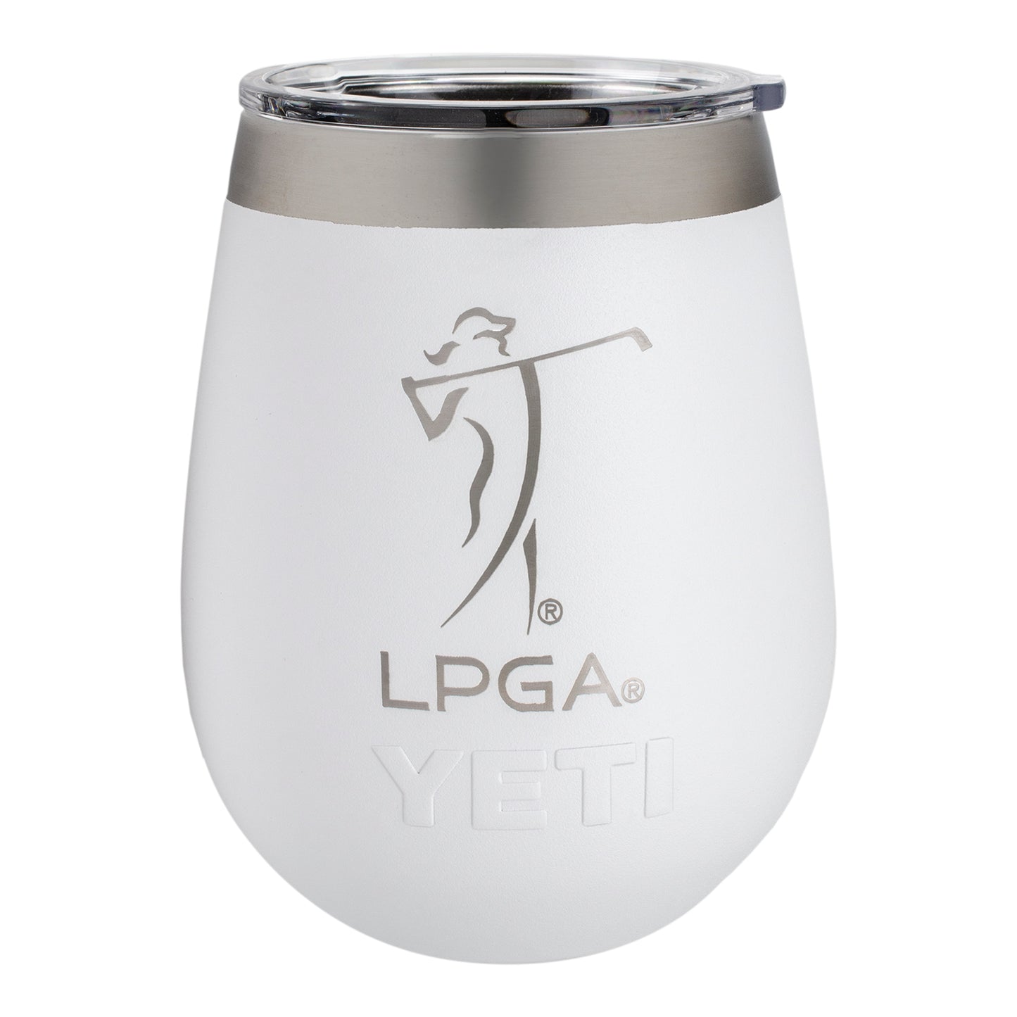 Yeti LPGA 10oz Wine Tumbler in White - Front View