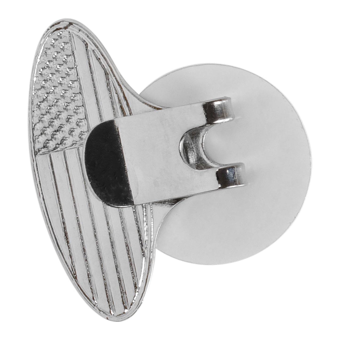 Tournament Solutions 2023 LPGA USA Flag Hat Clip w/ Ball Marker - Side View