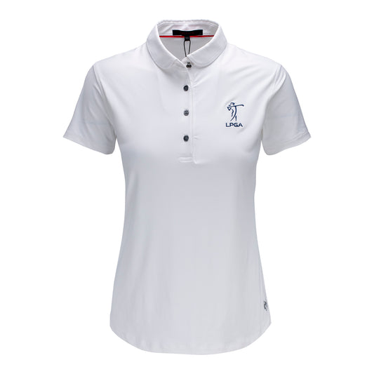 Greyson Clothiers LPGA Women's Scarlett Golf Polo - Front View