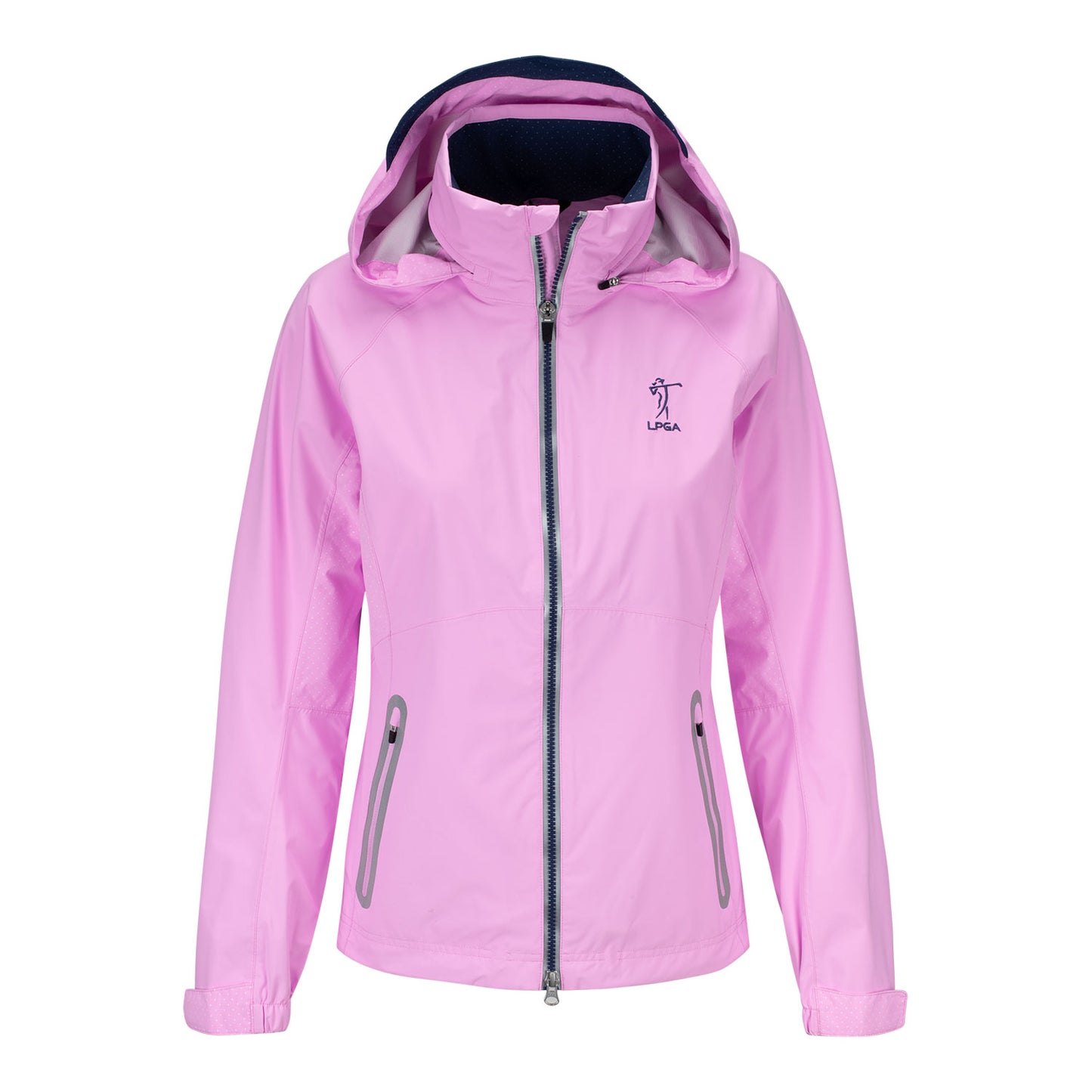 Zero Restriction LPGA Golf Hooded Olivia Jacket - Front View