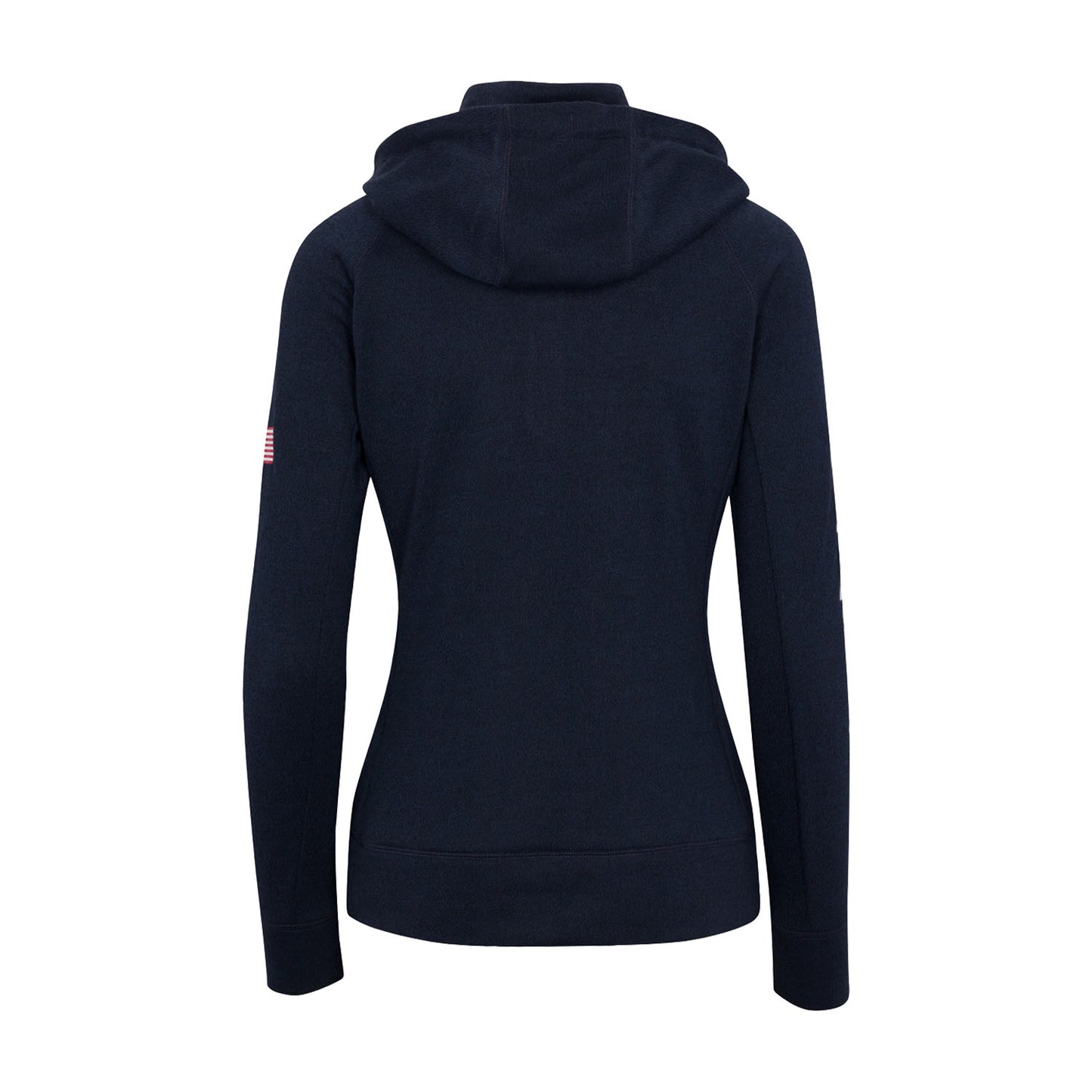 Dunning 2023 LPGA Official Solheim Cup Team Uniform Women's Quarter Zip Hoodie in Halo Heather - Back View