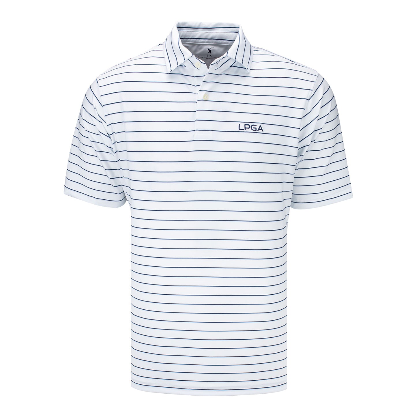 Fairway & Greene LPGA Golf Faxon Stripe Polo - Front View