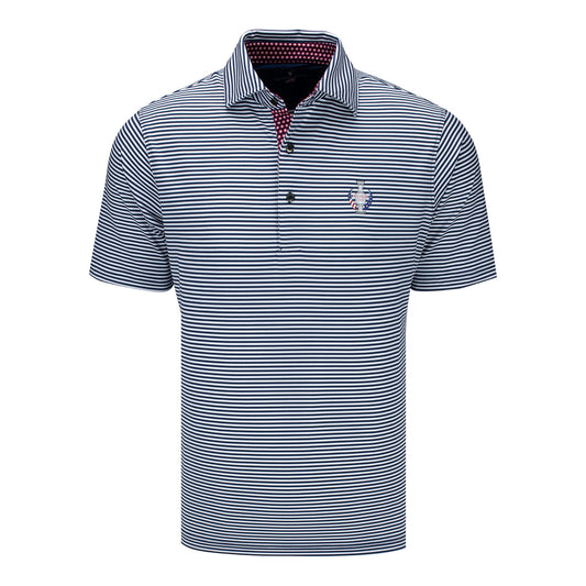 Fairway & Greene LPGA Golf Stars & Stripes Polo with Solheim Cup Logo - Front View