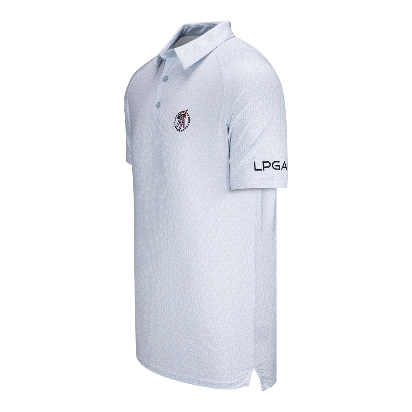 Barstool Sports X UNRL 2023 LPGA Men's Golf Transfusion Polo - Angled Left Side View