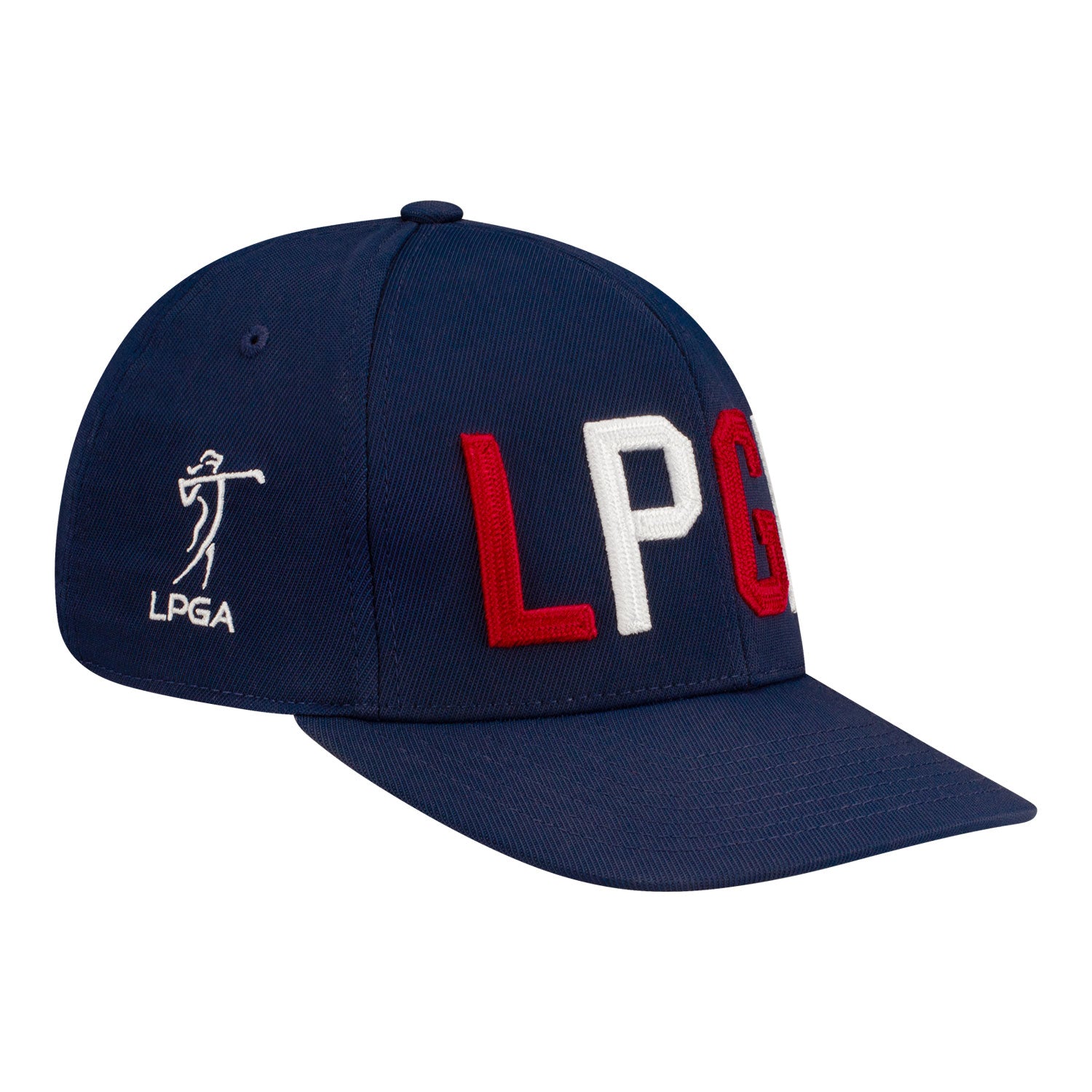 G/Fore LPGA Block Text Hat in Navy - Front Right View