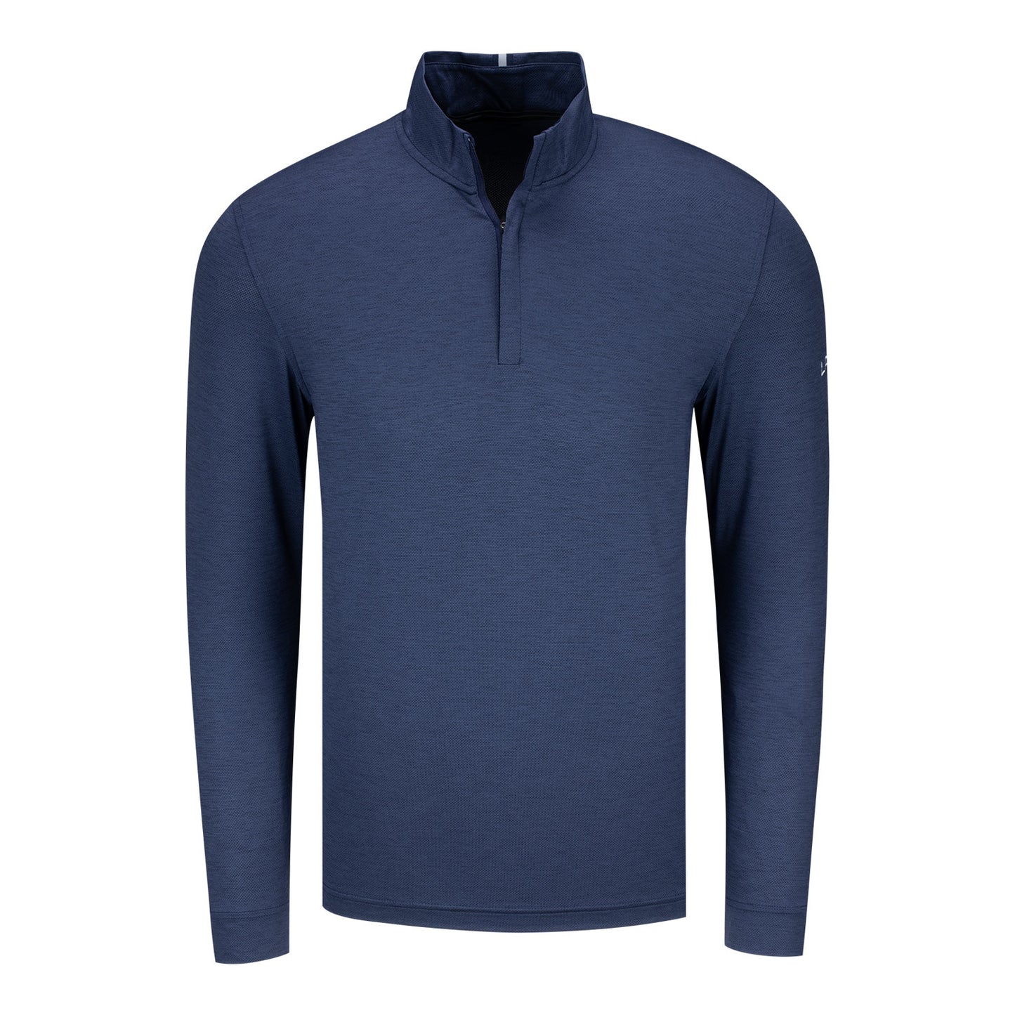 Under Armour 2023 LPGA Men's Playoff 3.0 Heather Quarter Zip - Front View
