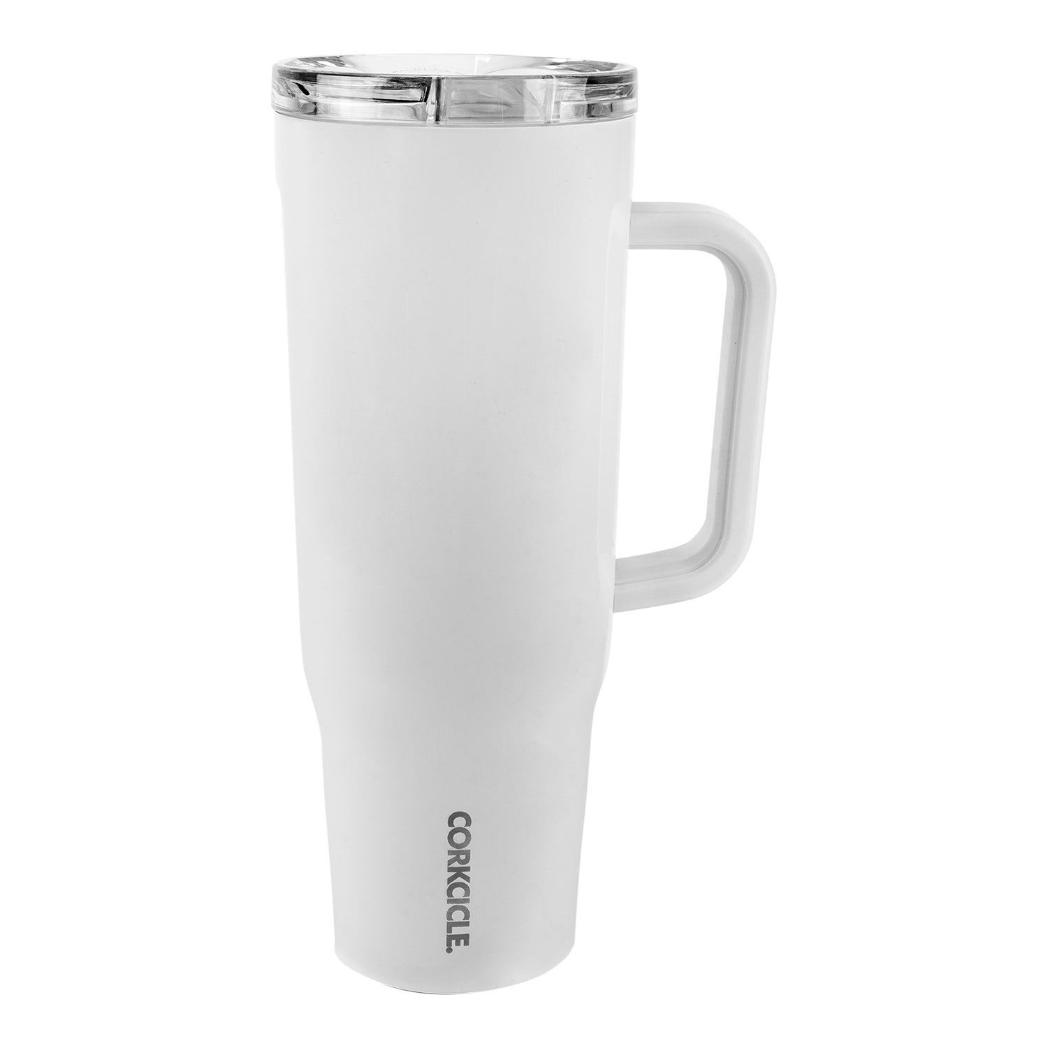 Corkcicle LPGA 40oz Handle Tumbler in Oat Milk - Back View