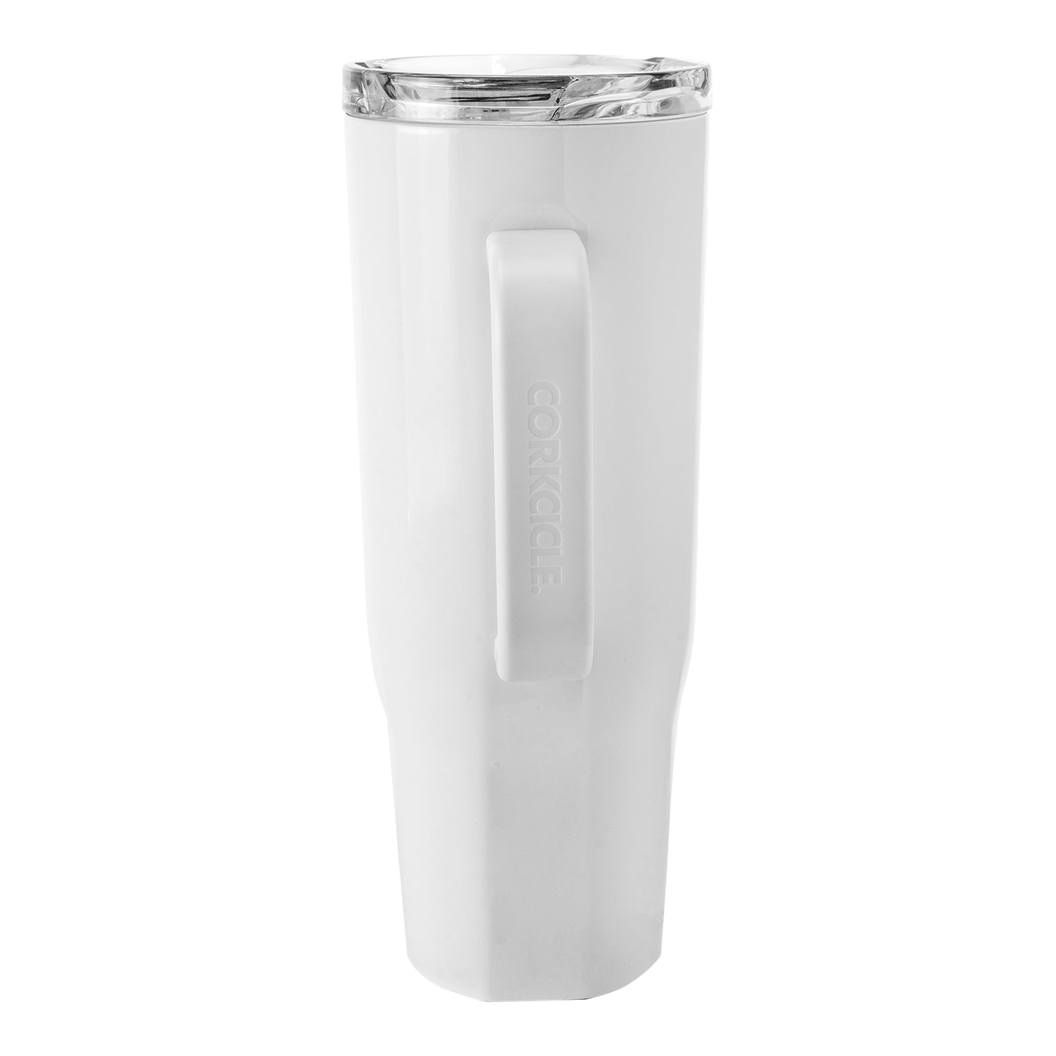 Corkcicle LPGA 40oz Handle Tumbler in Oat Milk - Side View