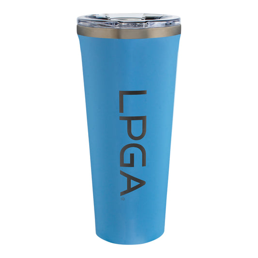 Corkcicle LPGA 24oz Tumbler in Baby Blue - Front View