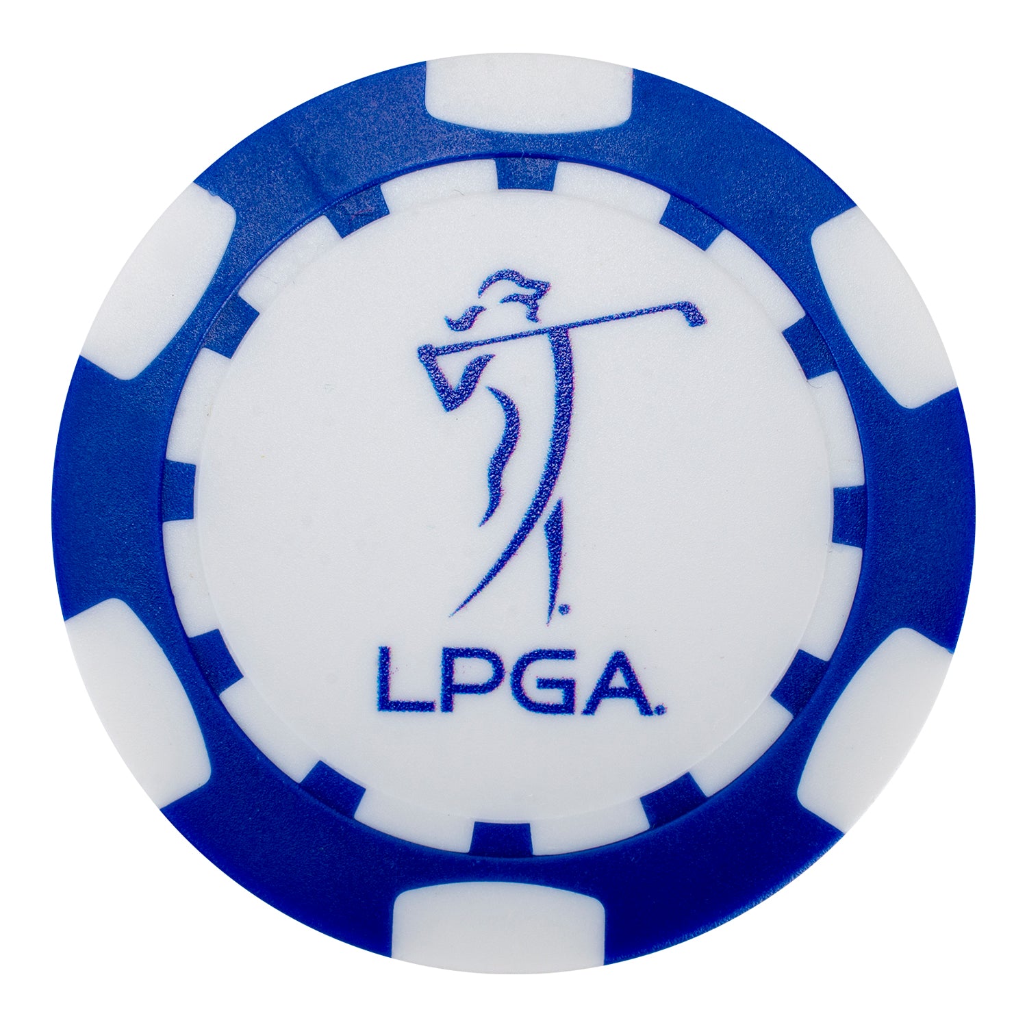 Ahead LPGA Poker Chip in Navy - Front View