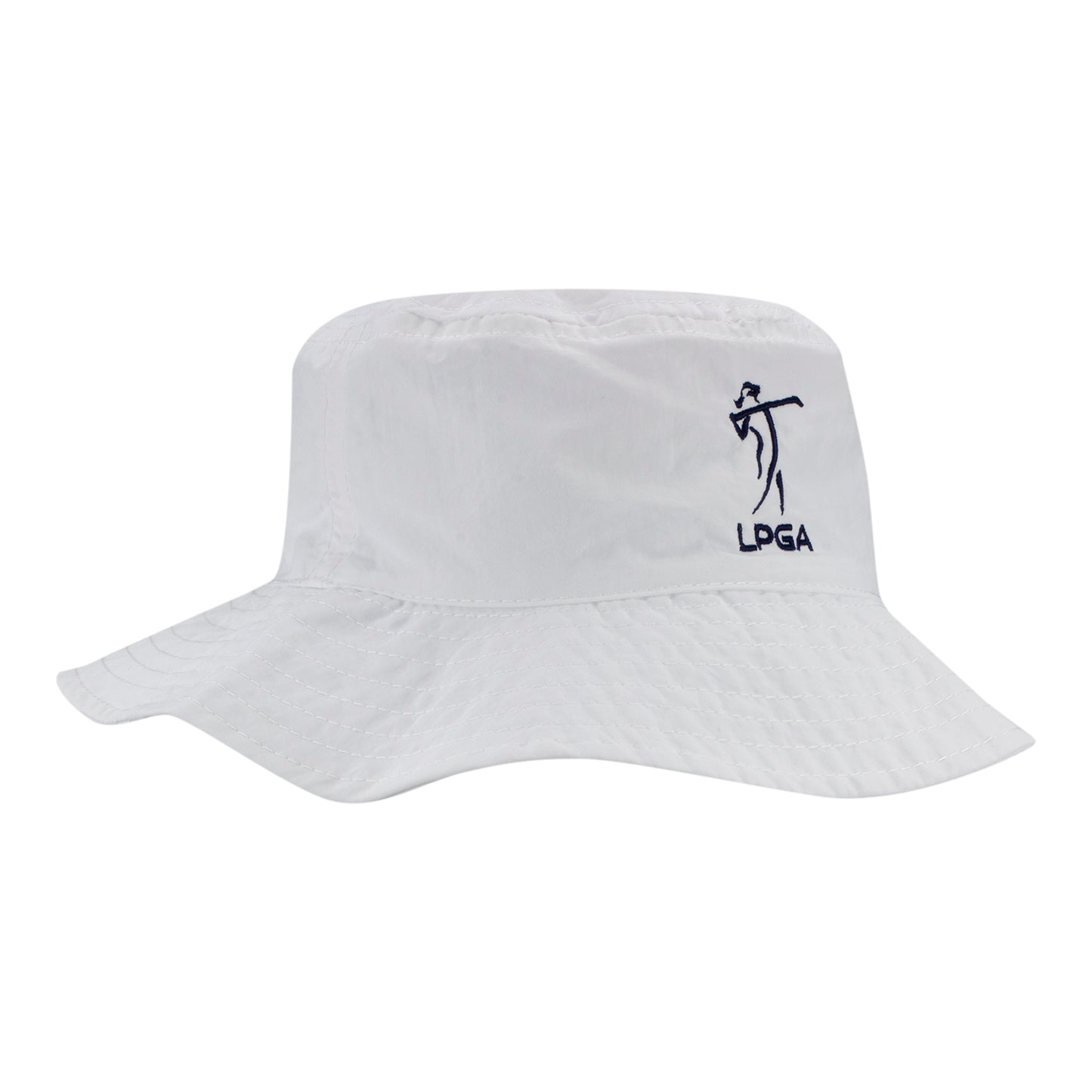 Garb 2023 LPGA Kennedy Infant Bonnet in White - Angled Right Side View