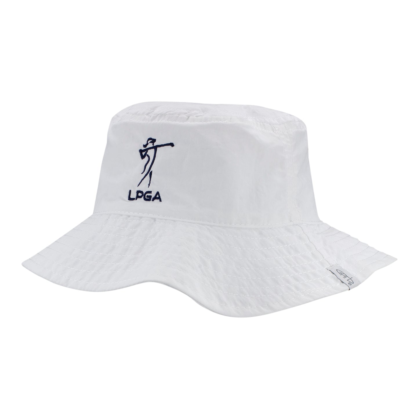 Garb 2023 LPGA Kennedy Infant Bonnet in White - Angled Left Side View