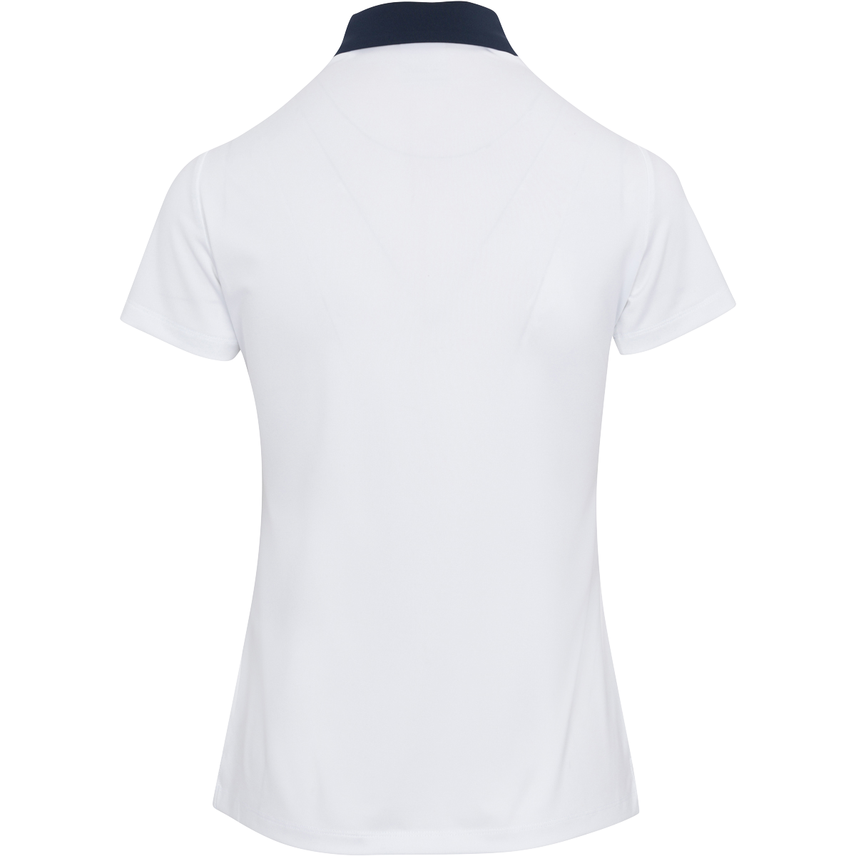 Dunning 2023 LPGA Official Solheim Cup Team Uniform Women's Short Sleeve Performance Polo in White - Back View