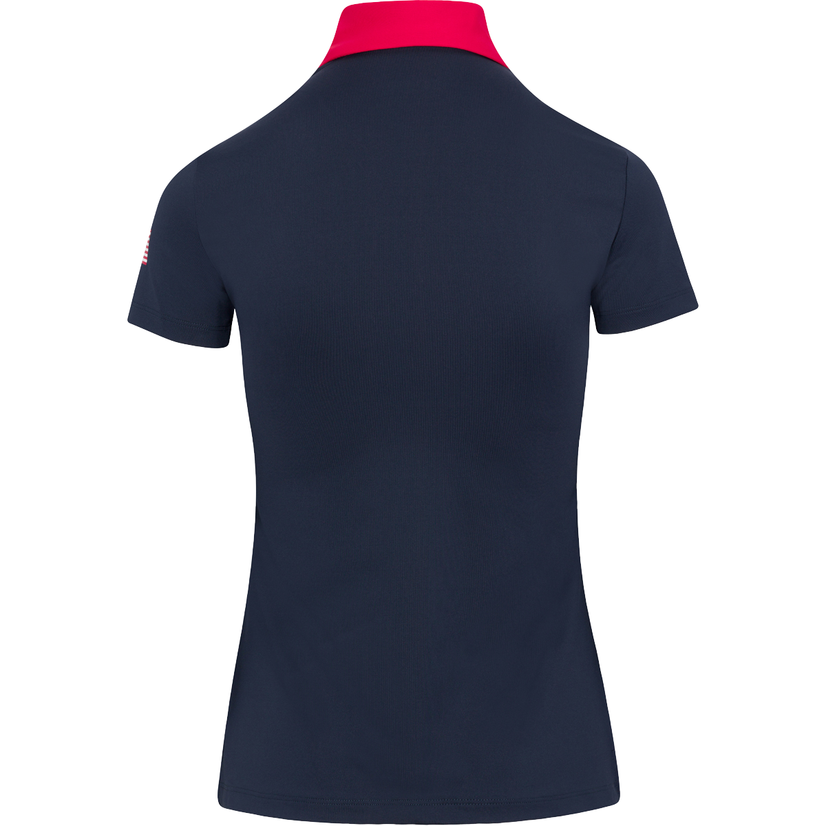Dunning 2023 LPGA Official Solheim Cup Team Uniform Women's Short Sleeve Performance Polo in Halo / Glory - Back View