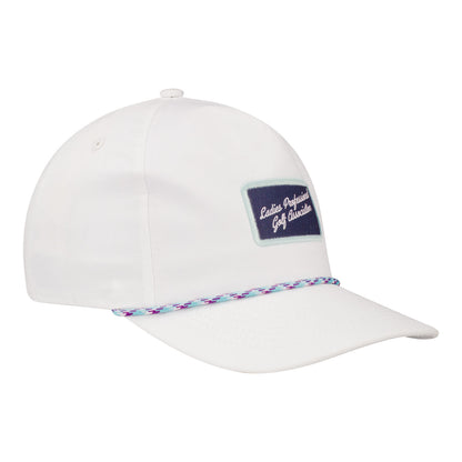 Imperial LPGA Women's Rope Hat in White - Angled Right Side View