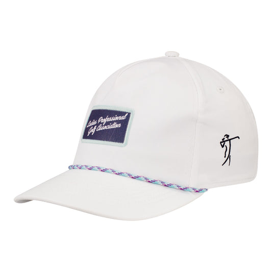 Imperial 2023 LPGA Women's Rope Hat in White - Angled Left Side View