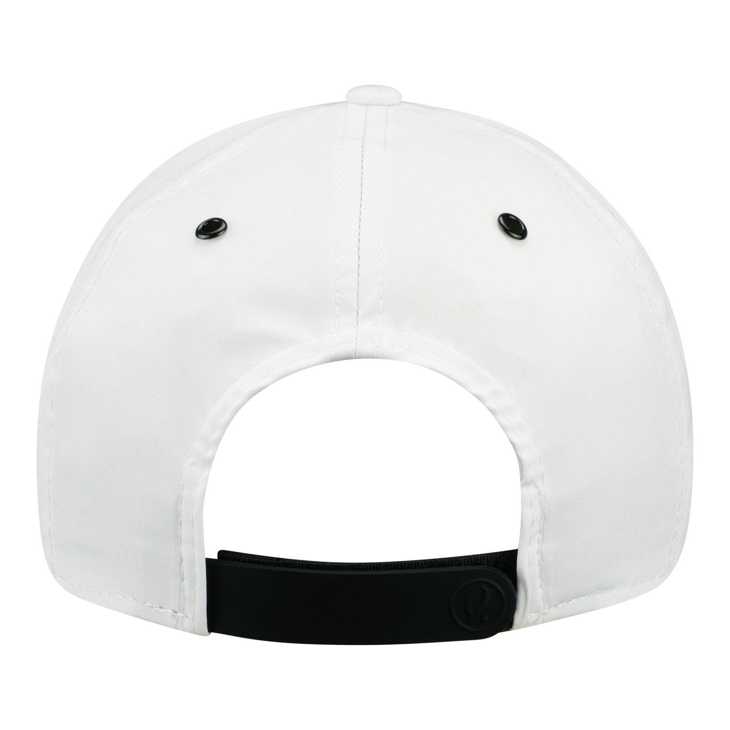 Imperial LPGA Rope Hat with Suede Patch in White - Back View
