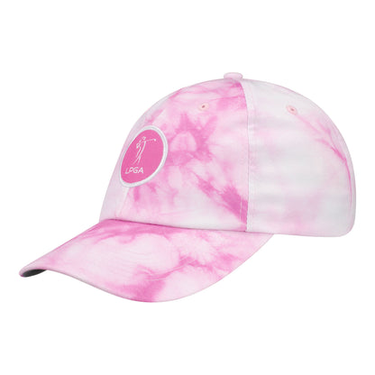 Imperial LPGA Women's Tie Dye Hat with Suede Patch - Angled Left Side View