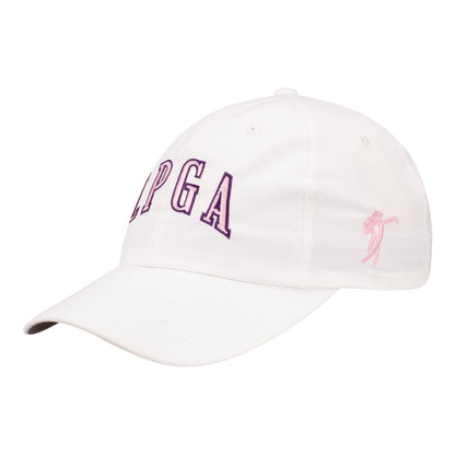 Imperial LPGA Women's Hat in White - Angled Left Side View