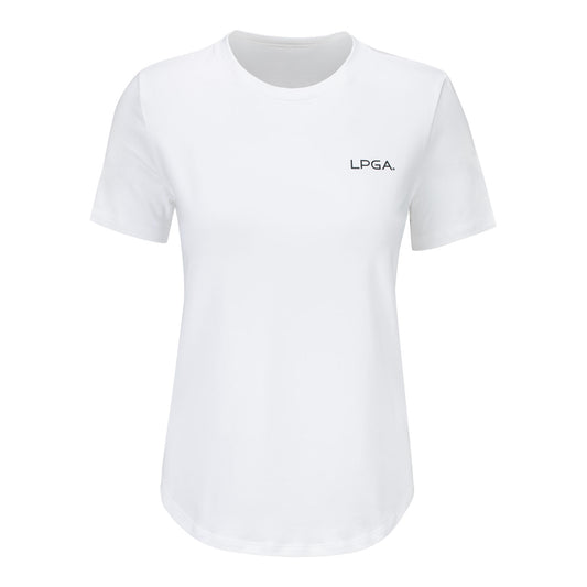 lululemon LPGA Women's Love Crew T-Shirt in White - Front View