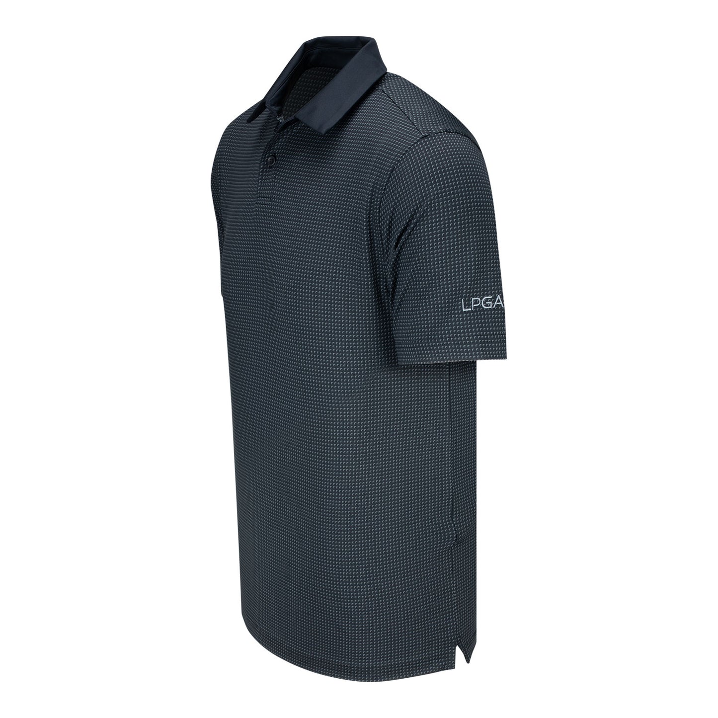 Under Armour LPGA Men's Half Moons Short Sleeve Polo - Angled Left Side View