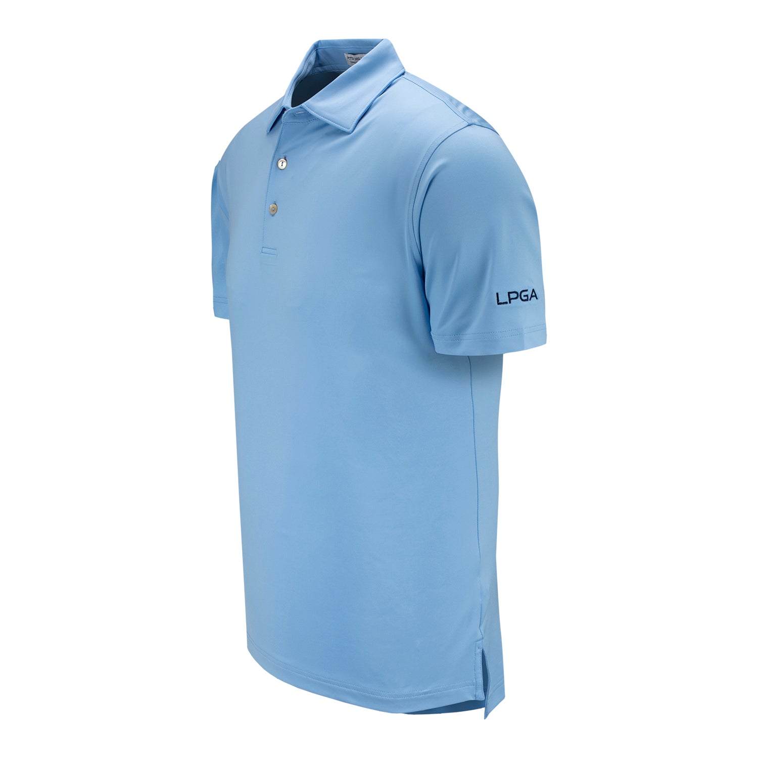 Peter Millar LPGA Men's Solid Jersey Polo - Angled Left Side View