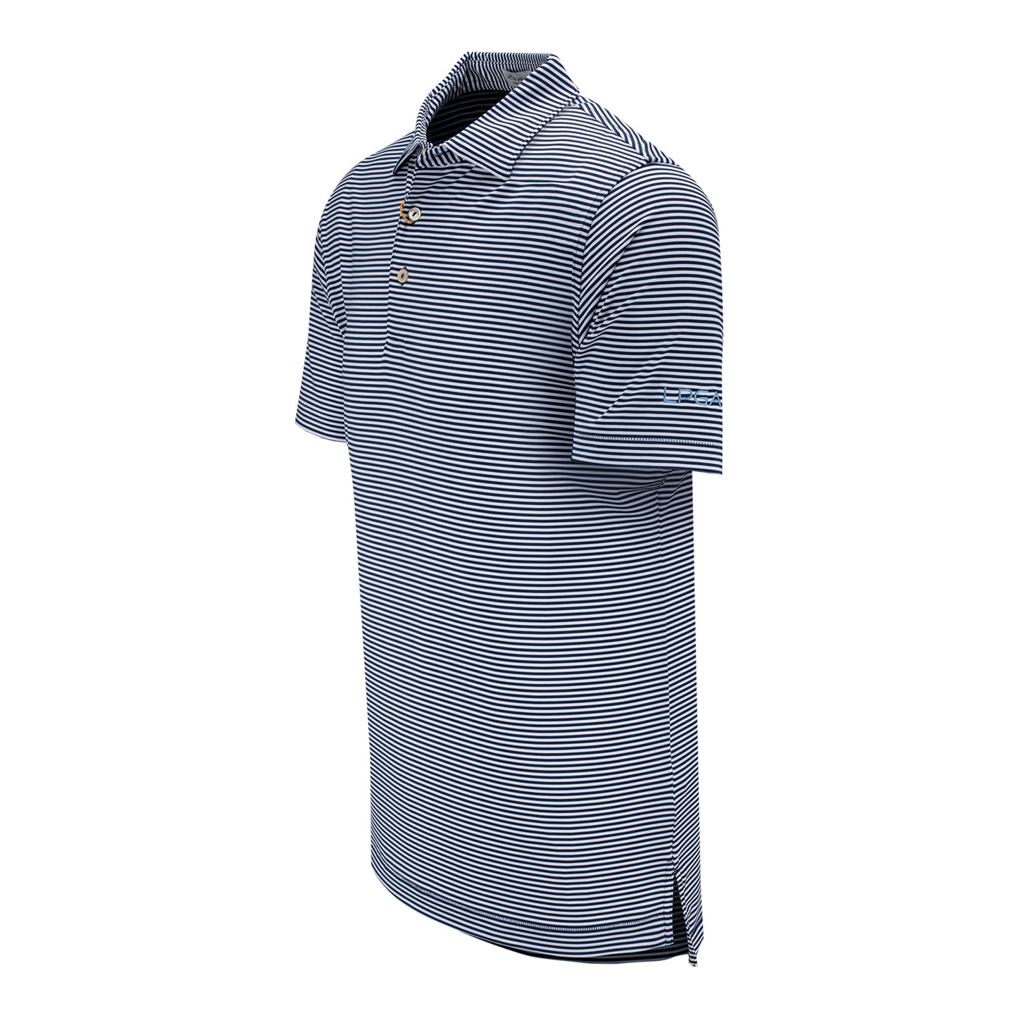 Peter Millar LPGA Men's Hales Jersey Polo - Angled Left Side View