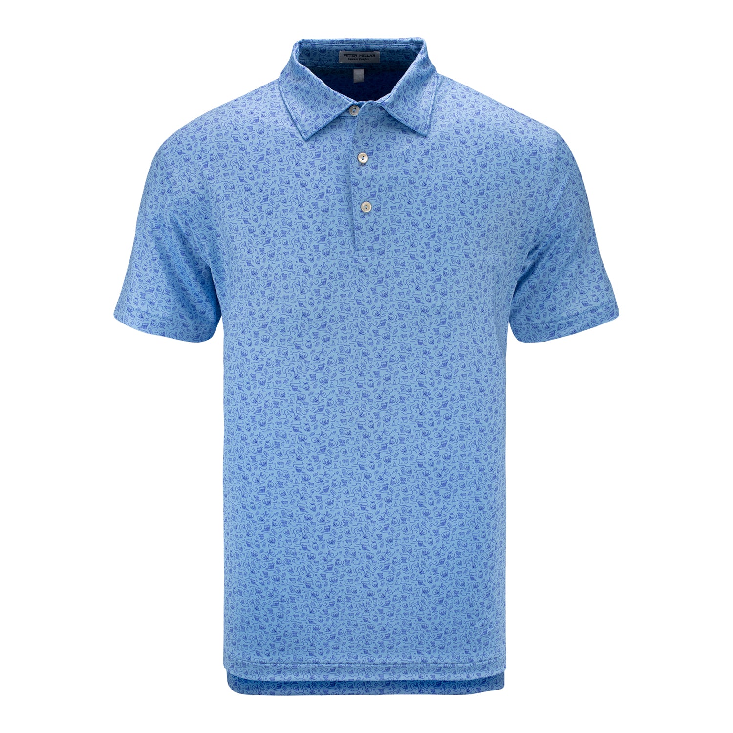 Peter Millar LPGA Men's Double Transfused Jersey Polo - Front View