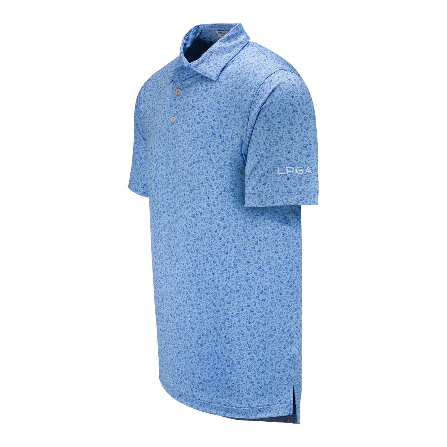 Peter Millar LPGA Men's Double Transfused Jersey Polo - Angled Left Side View