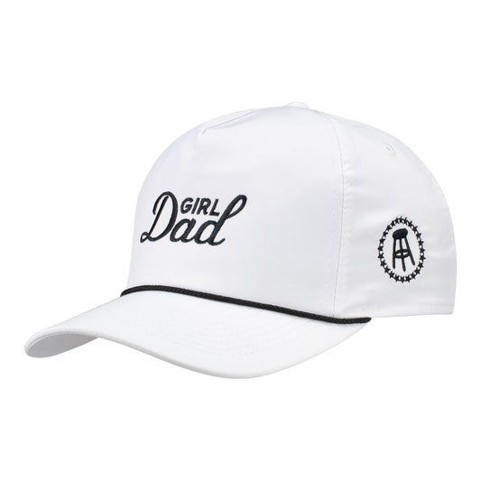 Barstool Golf LPGA Girl Dad Hat in White - Angled Left Side View