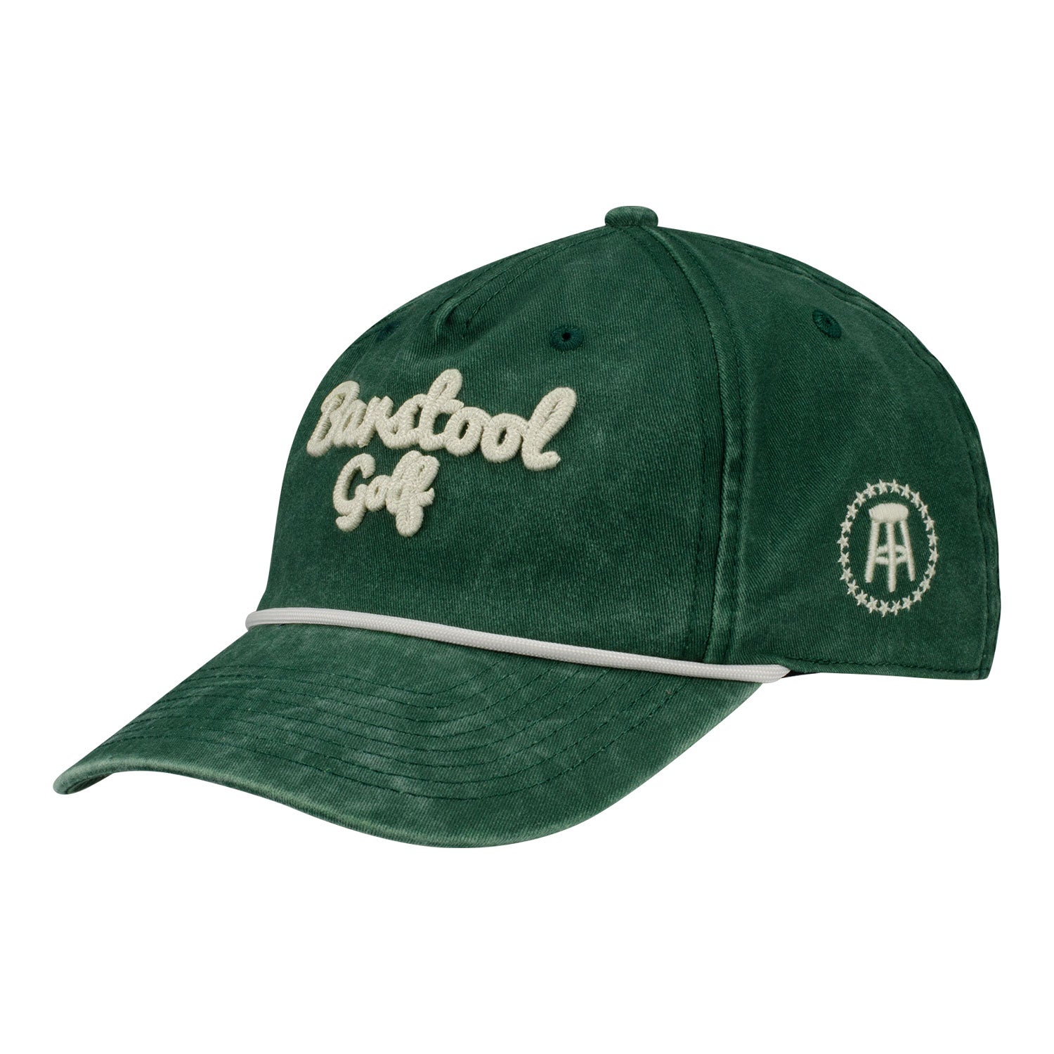 Barstool Golf LPGA Vintage Hat in Green - Angled Left Side View