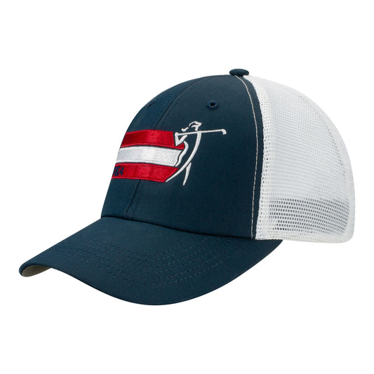 Imperial LPGA Men's Mesh Back Hat in Navy - Angled Left Side View