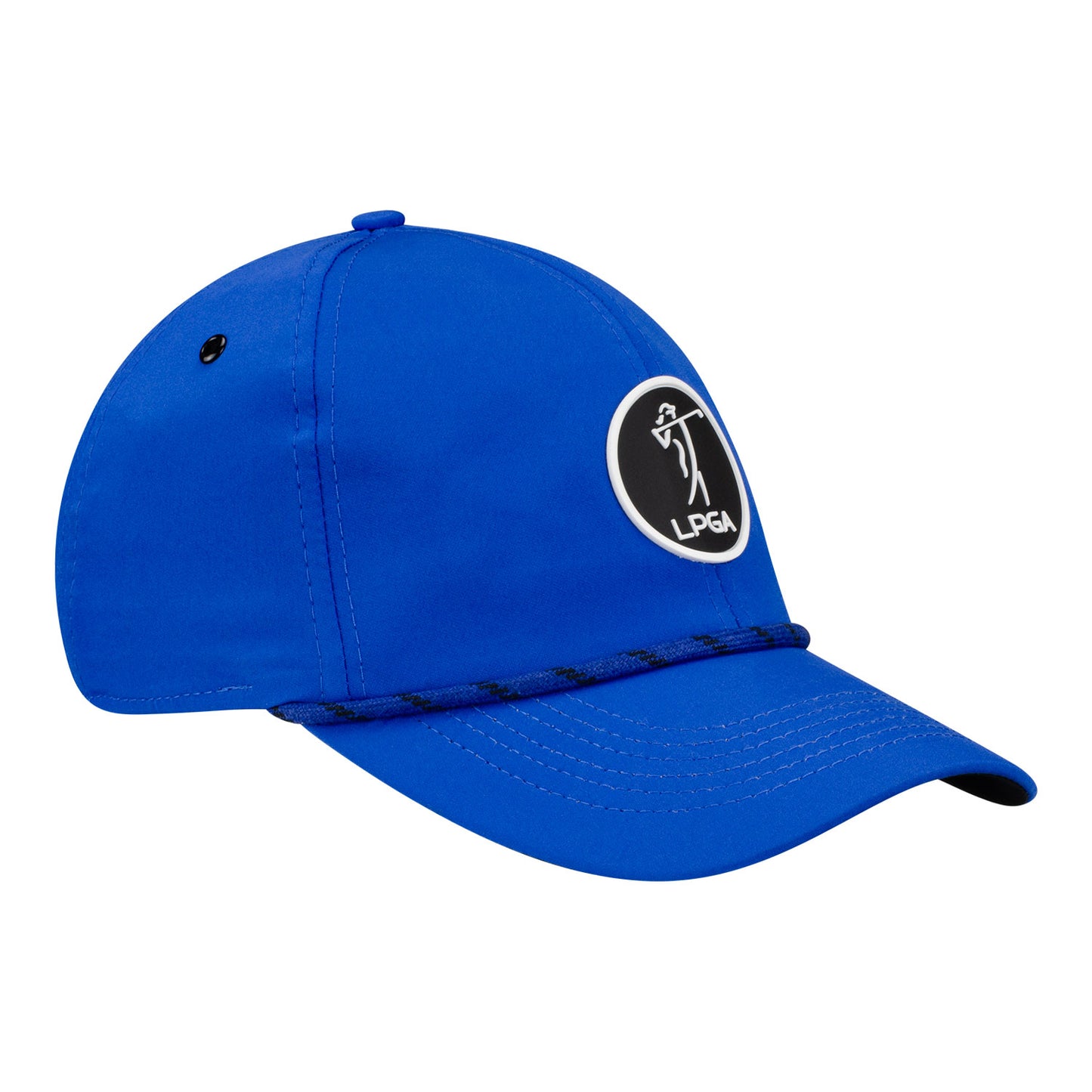 Imperial LPGA Men's Rope Hat with HP+ Patch in Royal Blue - Angled Right Side View