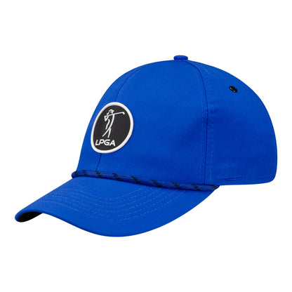 Imperial LPGA Men's Rope Hat with HP+ Patch in Royal Blue - Angled Left Side View