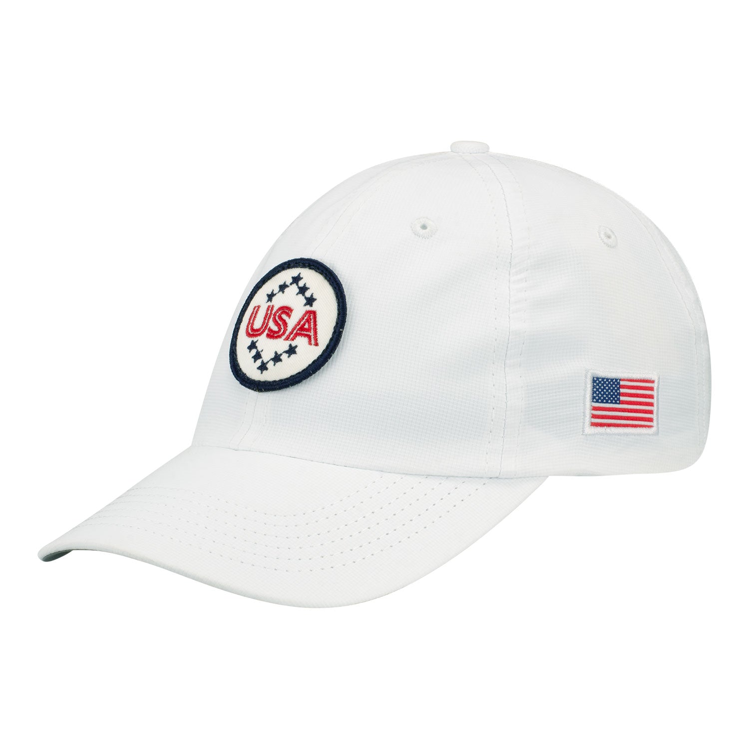 Imperial 2023 LPGA Official Solheim Cup Team Hat in White - Angled Left Side View
