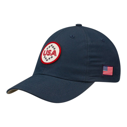 Imperial 2023 LPGA Official Solheim Cup Team Hat in Navy - Angled Left Side View