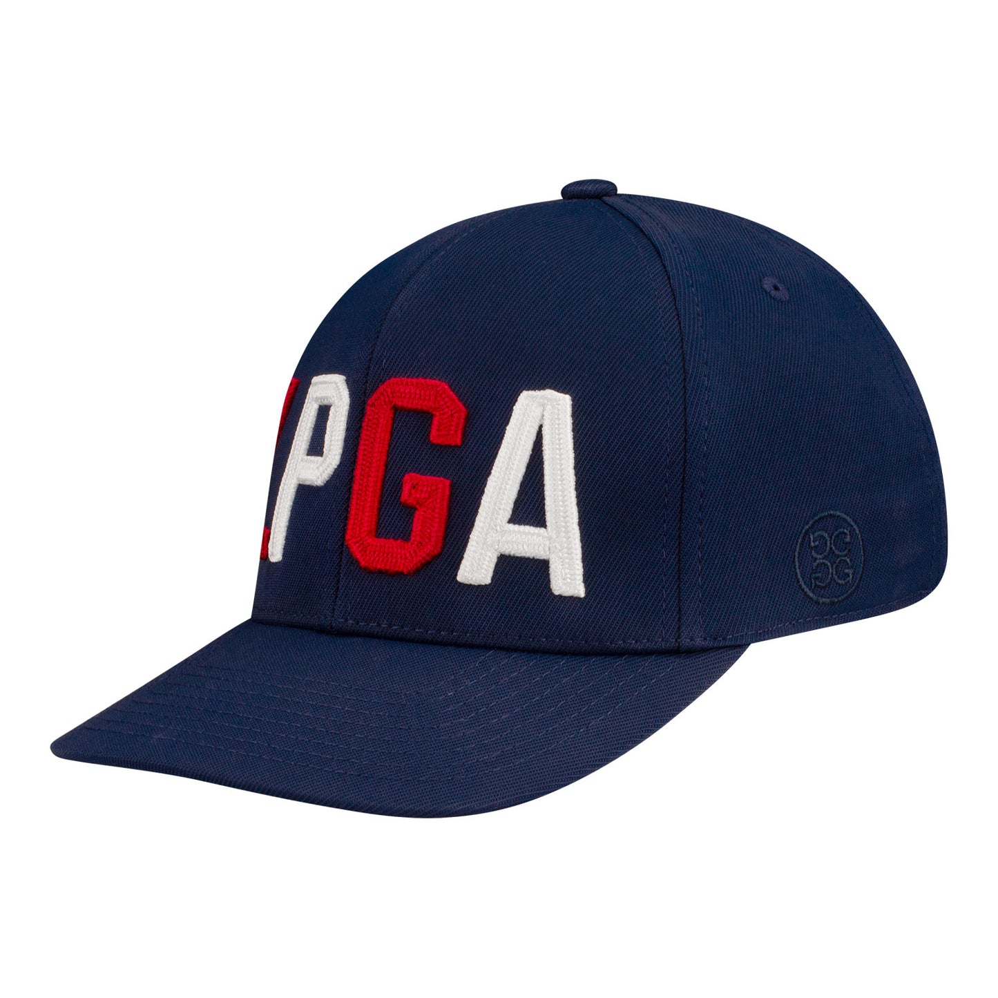 G/Fore LPGA Block Text Hat in Navy - Front Left View