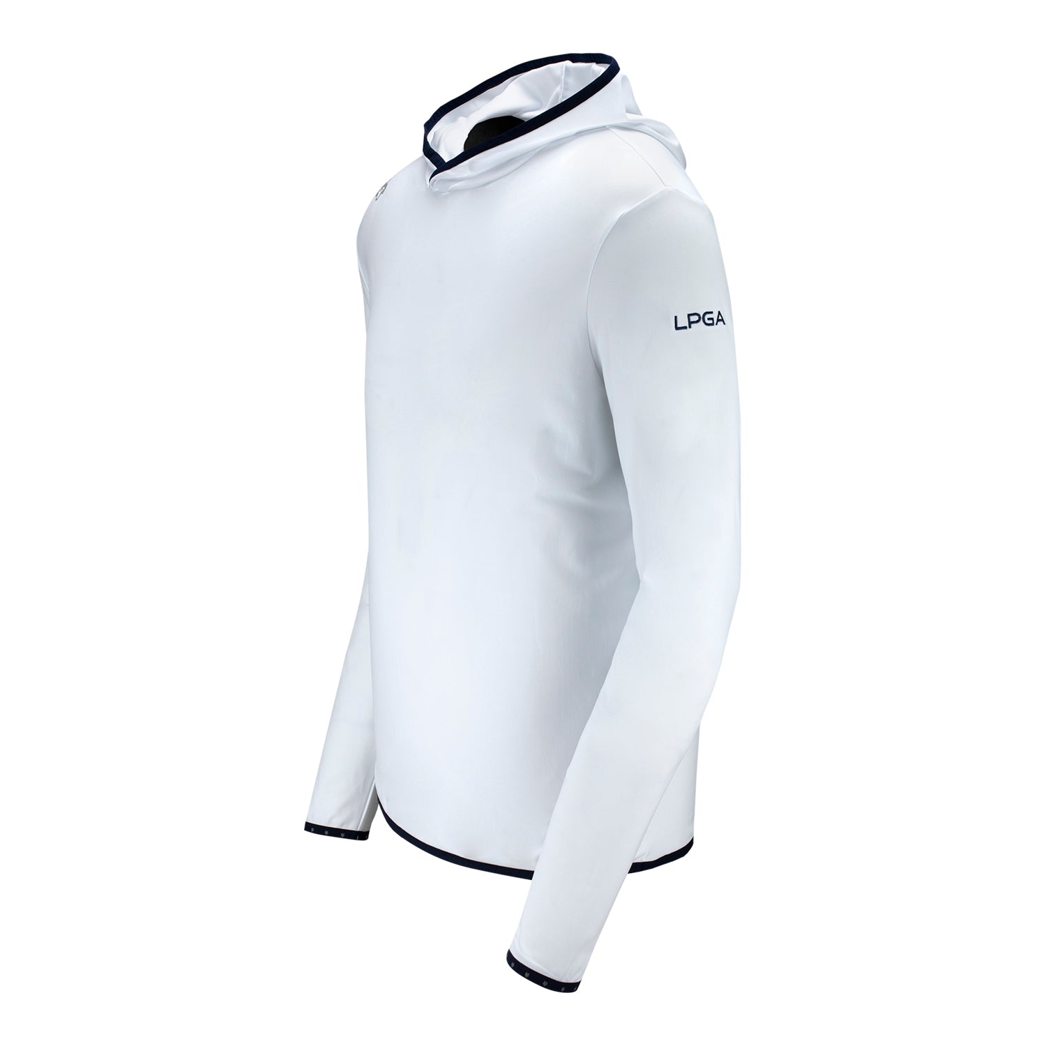 Greyson Clothiers LPGA Men's Colorado Golf Hoodie in White - Angled Left Side View