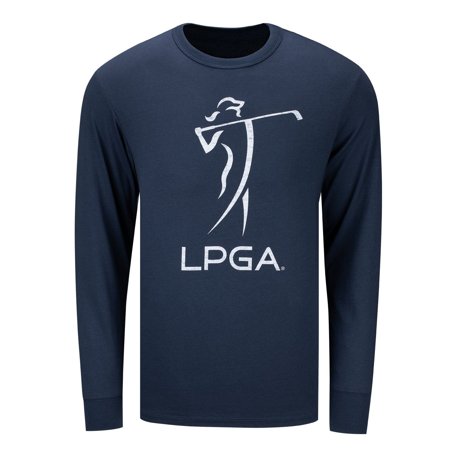 47 Brand LPGA Men's Premier Franklin Long Sleeve Tee in Atlas Blue - Front View