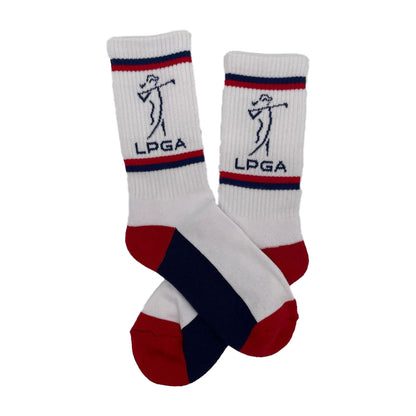 Flagpin Custom Socks LPGA Women's Athletic Crew - Front View
